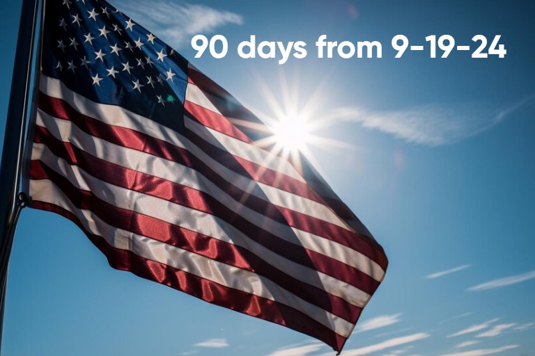 90 days from 9-19-24